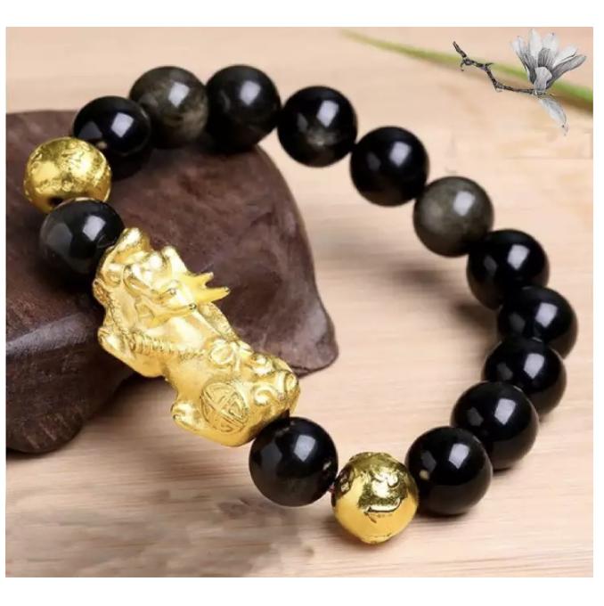 Vòng tay tỳ hưu vàng smm140