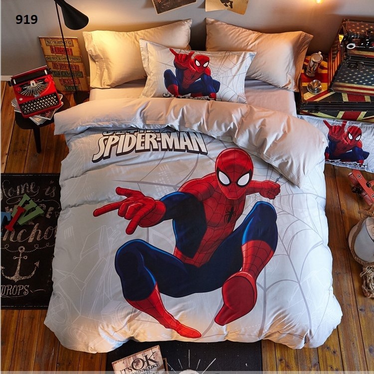 Bộ chăn ga gối trẻ em Spiderman 120*200 cho bé-GC0122MAV921 