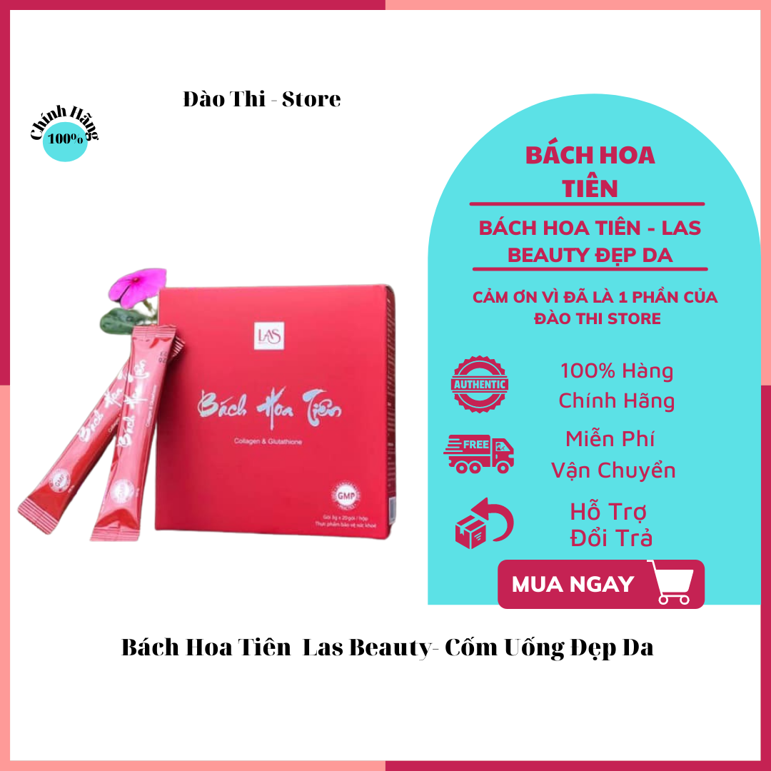 Bách hoa tiên las beauty _ cốm uống đẹp da , bổ sung nội tiết tố v1