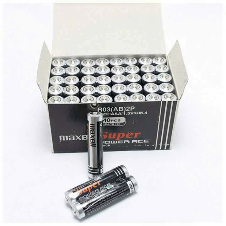 Pin nhí super maxell - pin aaa 1v5 - pin remote - hộp 40 viên