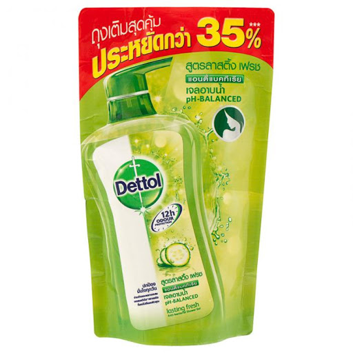 SỮA TẮM DIỆT KHUẨN DƯỠNG DA DETTOL GEL TINH CHẤT DƯA LEO BỊCH 400ML - HÀNG XÁCH TAY THÁI LAN