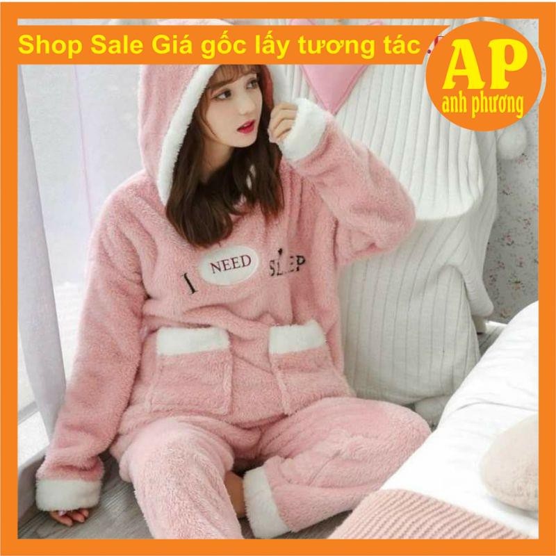 卍 bộ gấu lông thêu need sleepb có ảnh thật sp
