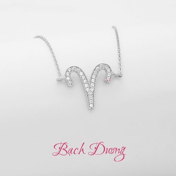 Dây chuyền bạc nữ 925 cung bạch dương A2788ER