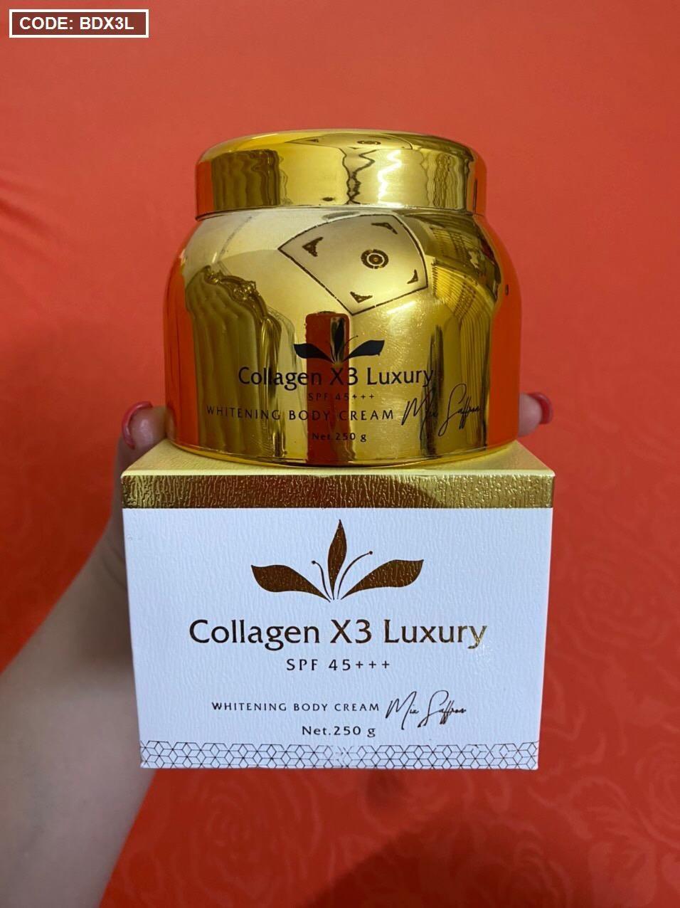 T- 1 HỘP BODY COLLAGEN X3 LUXURY 250GAM DƯỠNG TRẮNG DA NGAY LẦN ĐẦU SỬ DỤNG