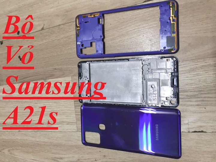 Nắp lưng bộ vỏ khung viền khung sườn samsung a21s linh kiện thay thế