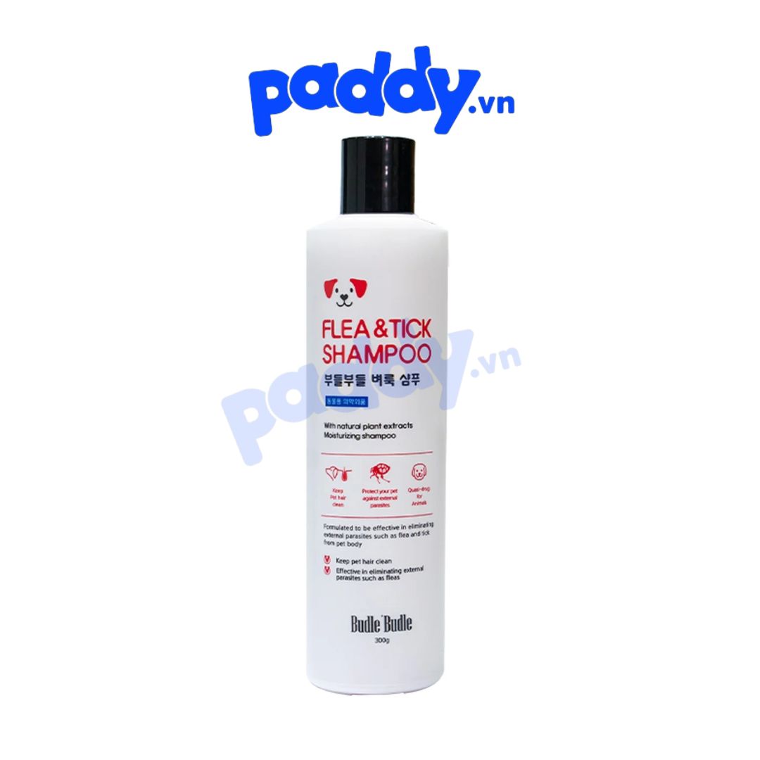 Sữa Tắm Cho Chó Ngừa Ve Rận Thảo Dược Budle Flea & Tick 300ml