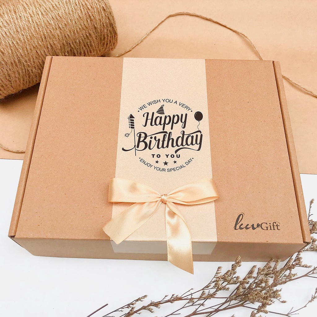 bánh kem hộp quà chúc mừng sinh nhật đẹp lung linh  Sinh nhật Thiệp Quà  sinh nhật