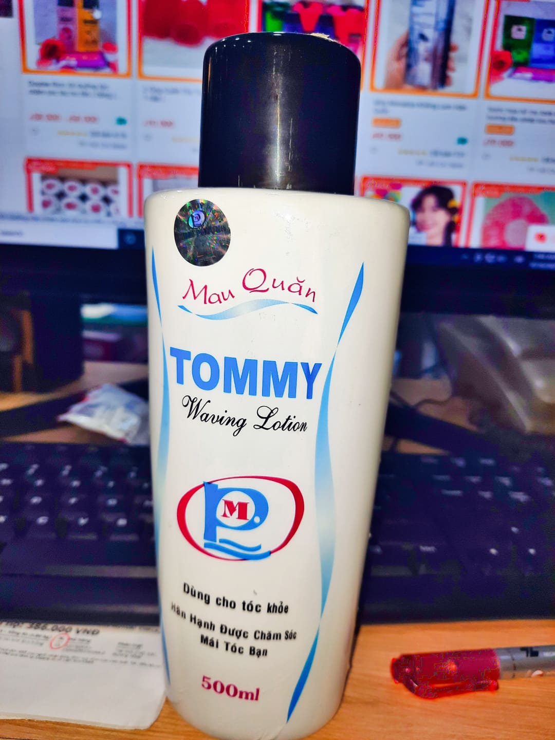 Dung dịch uốn tóc Tommy mau quăn 500ml