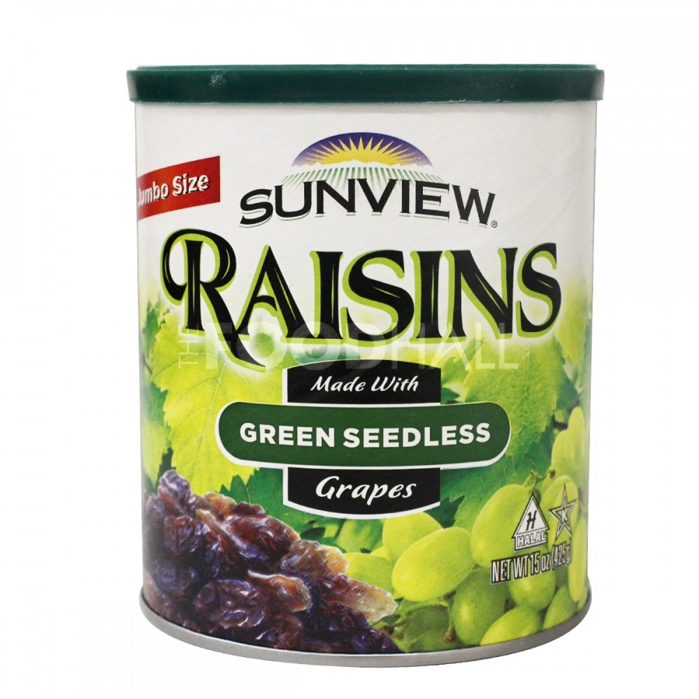Nho Khô Mỹ Không Hạt Sunview Raisins Green Seedless 425g