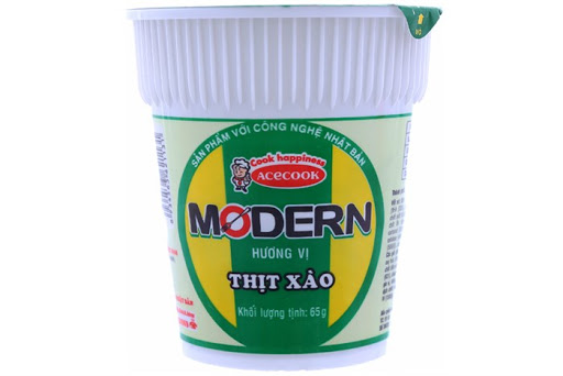 Mì ly Modern thùng 24 ly x 65g vị thịt xào