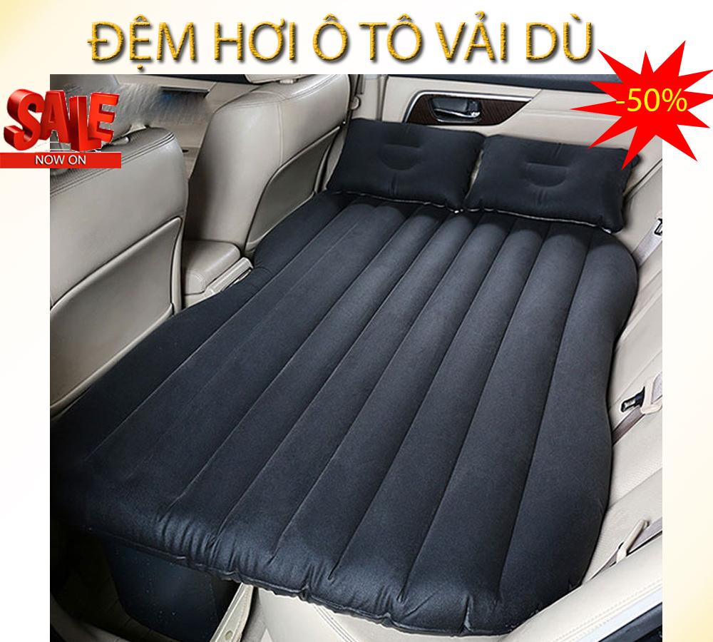 Đệm hơi ô tô Nhập Khẩu, nệm hơi ô tô Chất Liệu Vải Nhung Dù, giường hơi ô tô Loại Dày, giường hơi mặt nhung 802 (xám, đen,kem, xanh) tặng bơm 2 chiều 5v Và Bộ Vá Dự Phòng( Tặng 2 Gối Tiện Lợi ) BH 12 Tháng (Sale 50%)