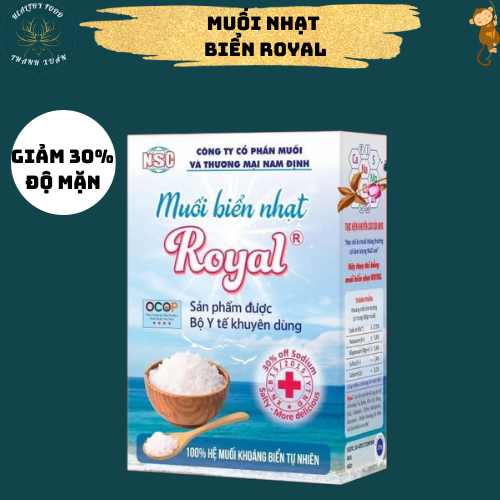 Muối biển nhạt royal bảo vệ sức khỏe cộng đồng - 250g