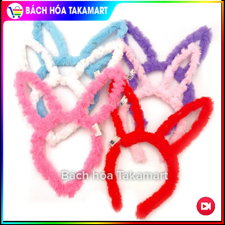 [HCM][Video 18 màu] Cài tóc Tai Mèo Tai Thỏ Tai Gấu có đèn Led siêu phát sáng băng đô cài đầu có đèn Led 3 kiểu Chớp nháy Bờm tai mèo Scrunchies phát sáng cài đầu tai thú cài đầu ngọc trai cài tóc bé gái cài tóc ngọc trai