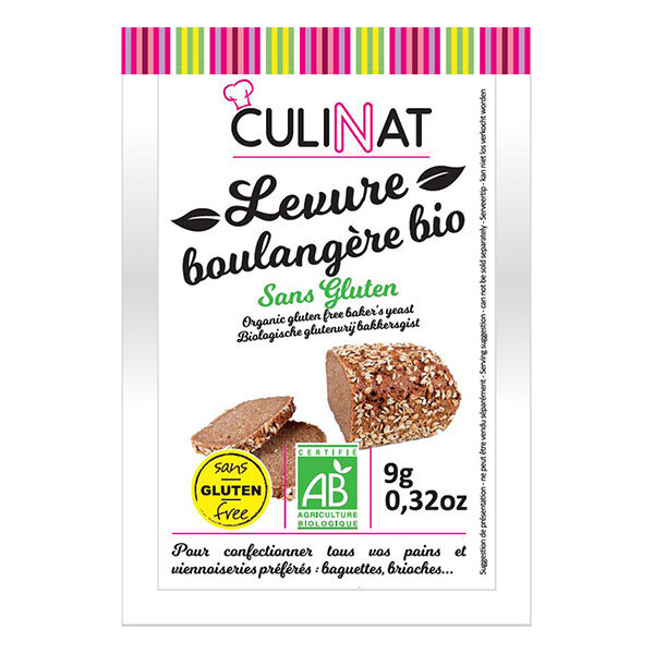Men nở làm bánh không gluten hữu cơ Culinat 9g