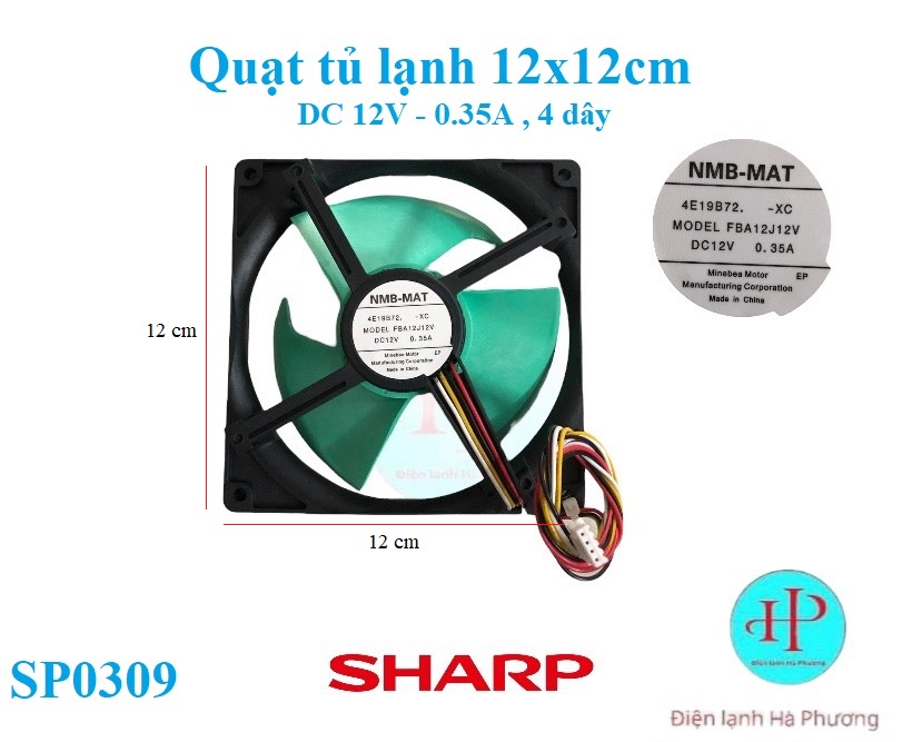 Quạt tủ lạnh Sharp,Toshiba, Mitsubishi - Quạt tản nhiệt tủ lạnh Sharp,Toshiba, Mitsubishi 12x120cm- Mới 100% - F210