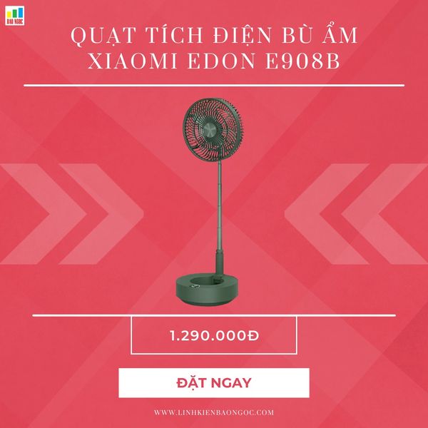 Quạt tích điện gấp Xiaomi Edon E908B