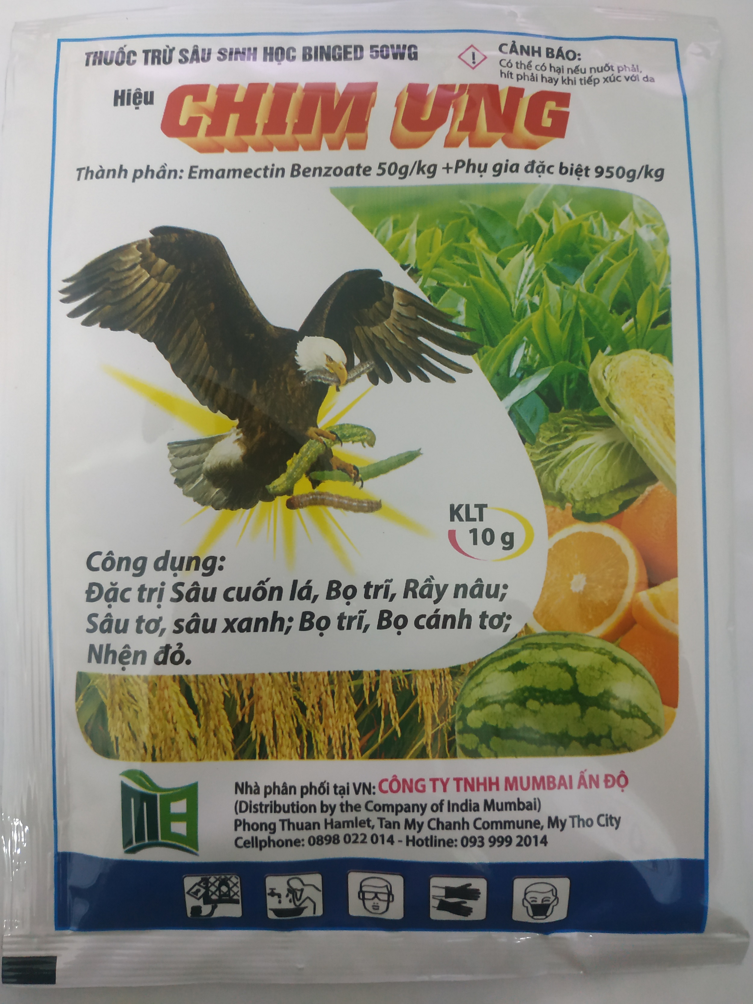 CHIM ƯNG chuyên trừ bọ trĩ sâu rầy hại cây trồng - gói 10 gram