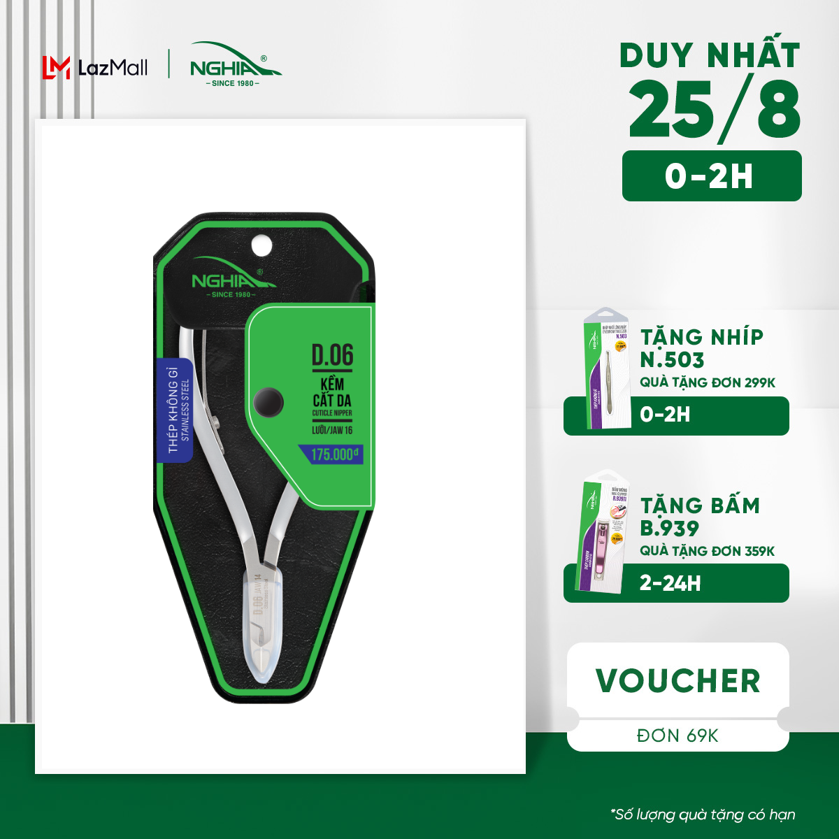 Kềm Cắt Da Thép Không Gỉ KỀM NGHĨA D.06