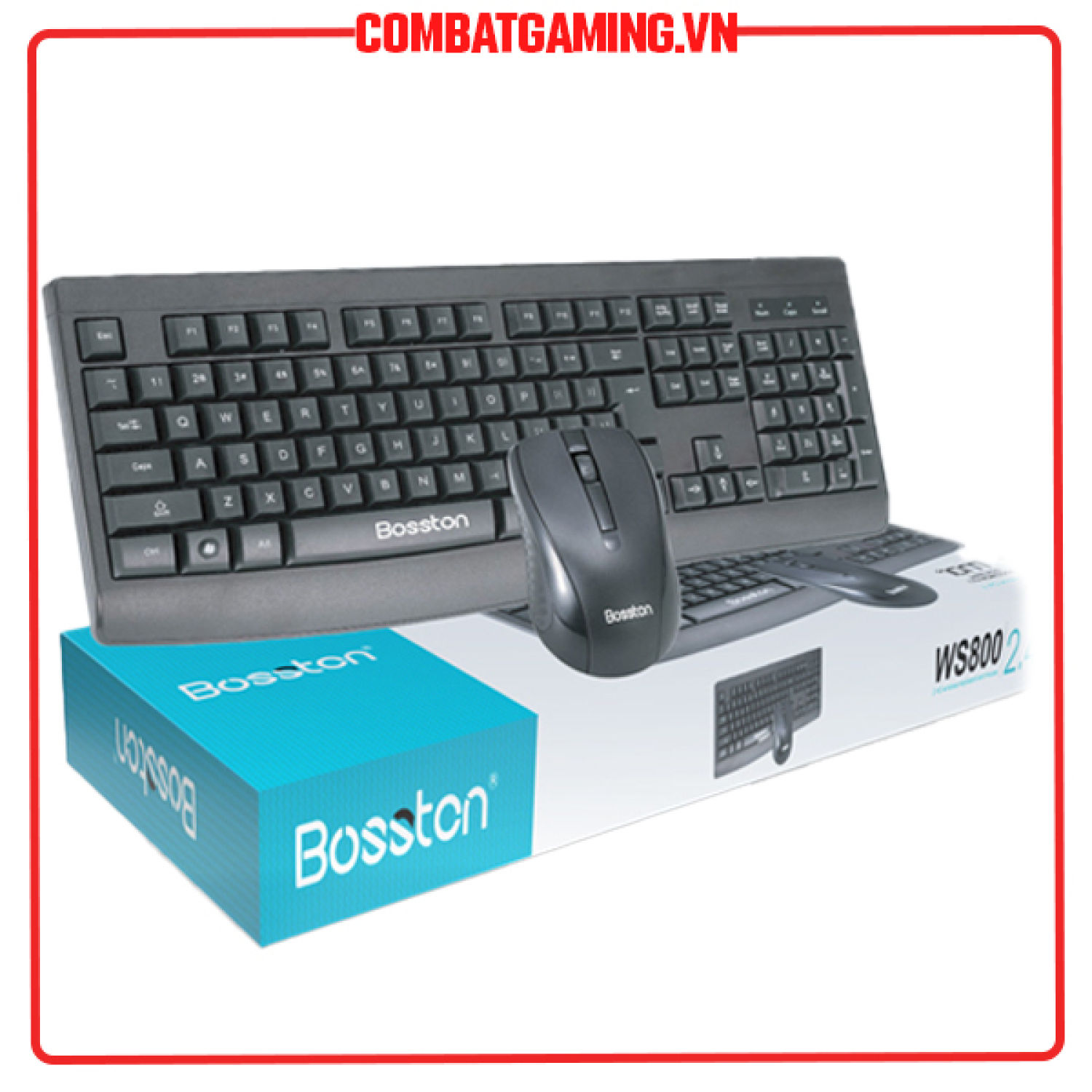 Combo bộ phím chuột không dây Bosston WS800