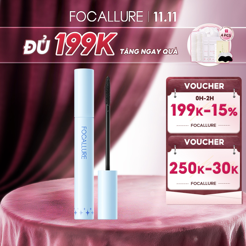  FOCALLURE  Kem lót lông mi định hình chuyên nghiệp Nâng mi dài 24 giờ & làm cong & cọ chuốt tách biệt lướt sóng độc quyền Nhanh khô Không thấm nước Chống mồ hôi Chống nhòe Không vón cục Không nặng Nhẹ Lâu trôi 