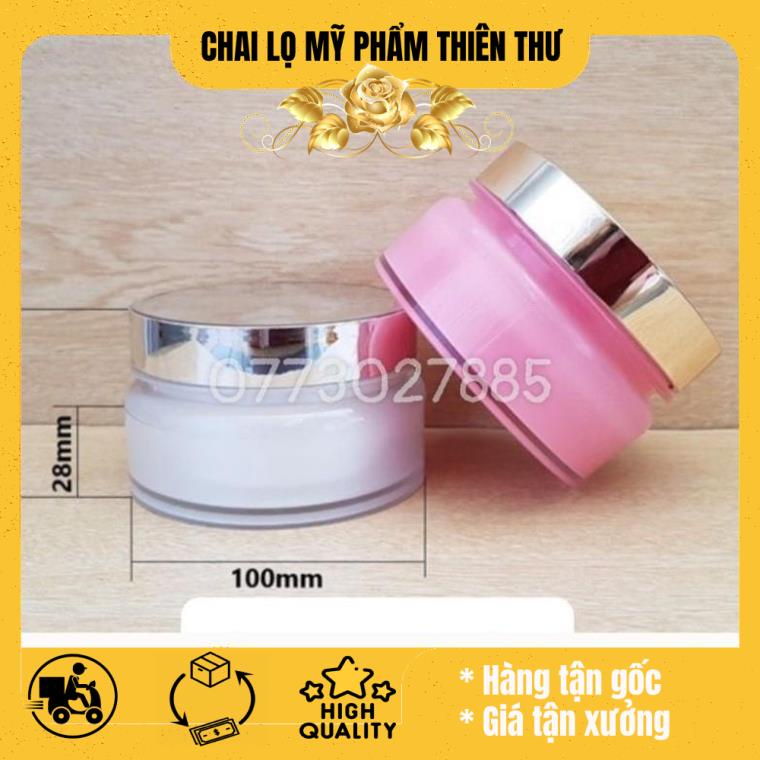 Hủ đựng kem Cao cấp Q 150g/200g chiết mỹ phẩm