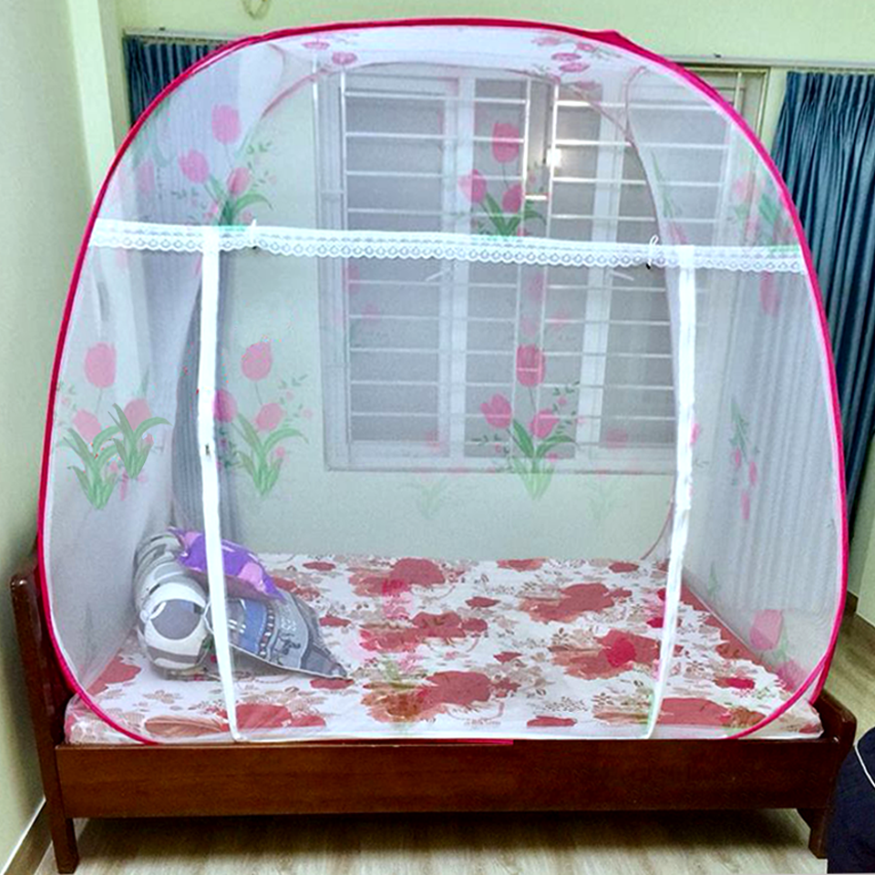 Mùng màn ngủ tự bung đỉnh rộng 1.8x2m