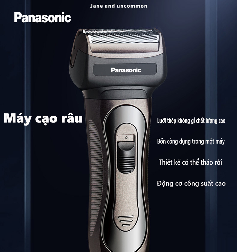 Panasonic Máy Cạo Râu Đa Năng 3 Trong 1 Cạo râu cắt lông mũi cắt tóc Máy cạo râu nam thiết kế nhỏ gọn sang trọng may cao râu chất liệu chống nước nhỏ gọn tiện lợi