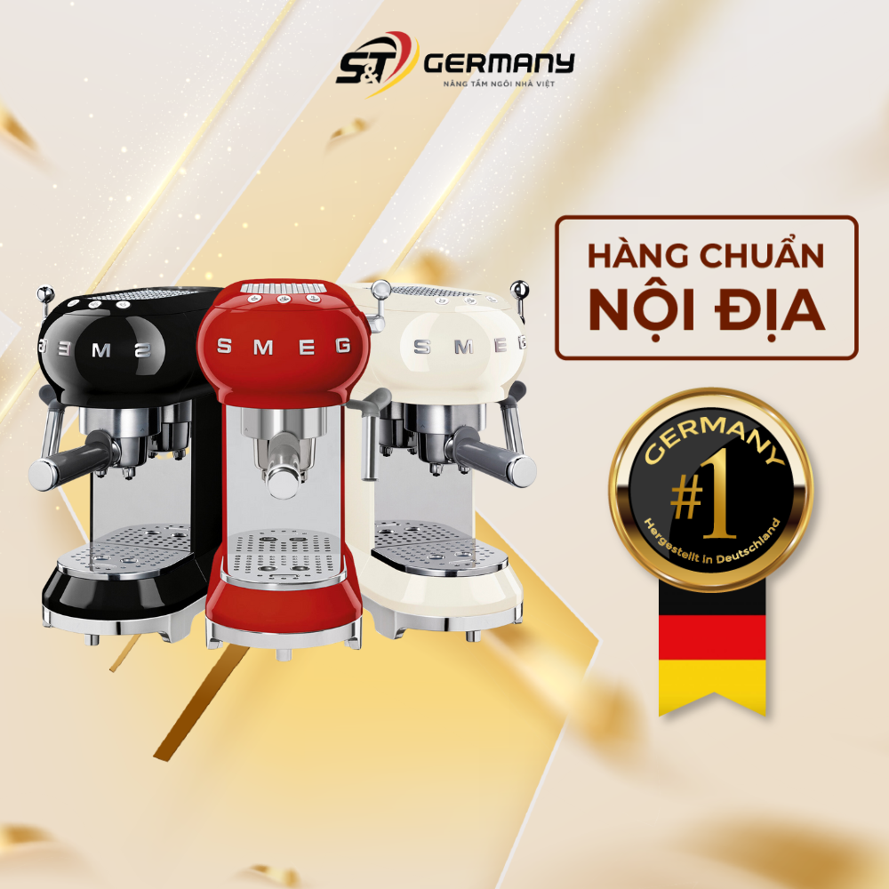 Máy pha cà phê nội địa đức smeg ecf01 chất lượng cao phù hợp khi sử dụng tại gia đình hoặc văn phòng germanysnt