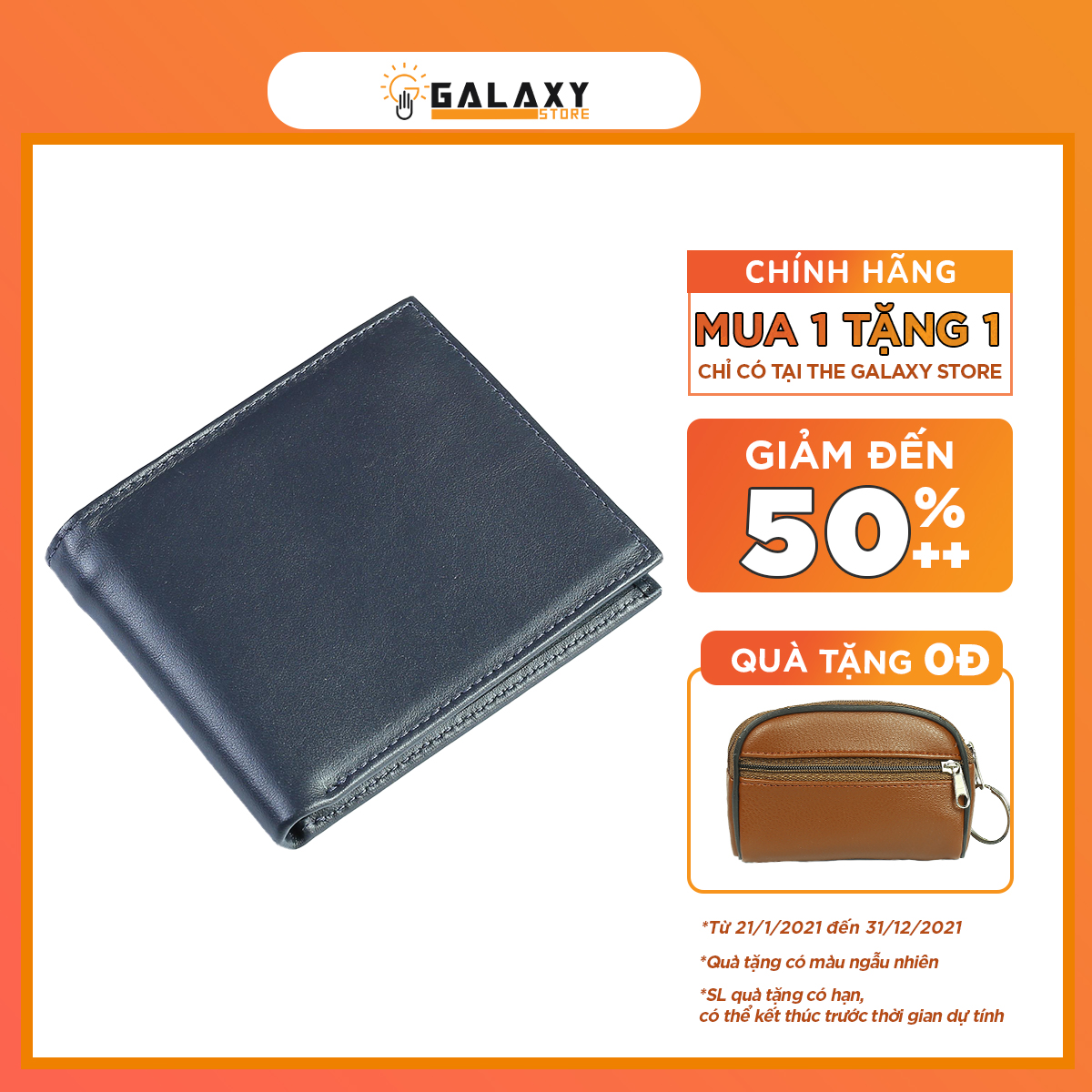 Ví Nam Bóp Nam Da Bò Thật Cao Cấp Galaxy Store GVN13 - Hàng Chính Hãng