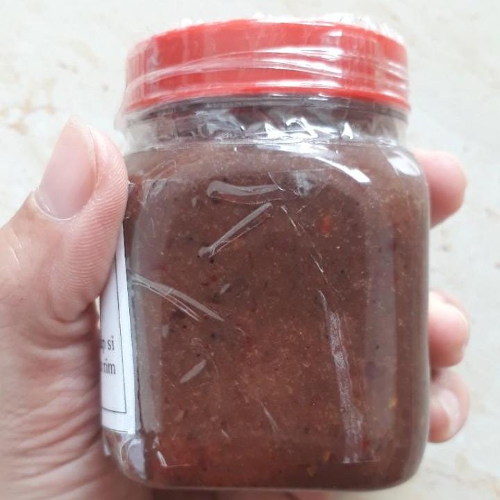 1 hũ mắm tôm chấm cà, thịt luộc, chấm xoài cực ngon