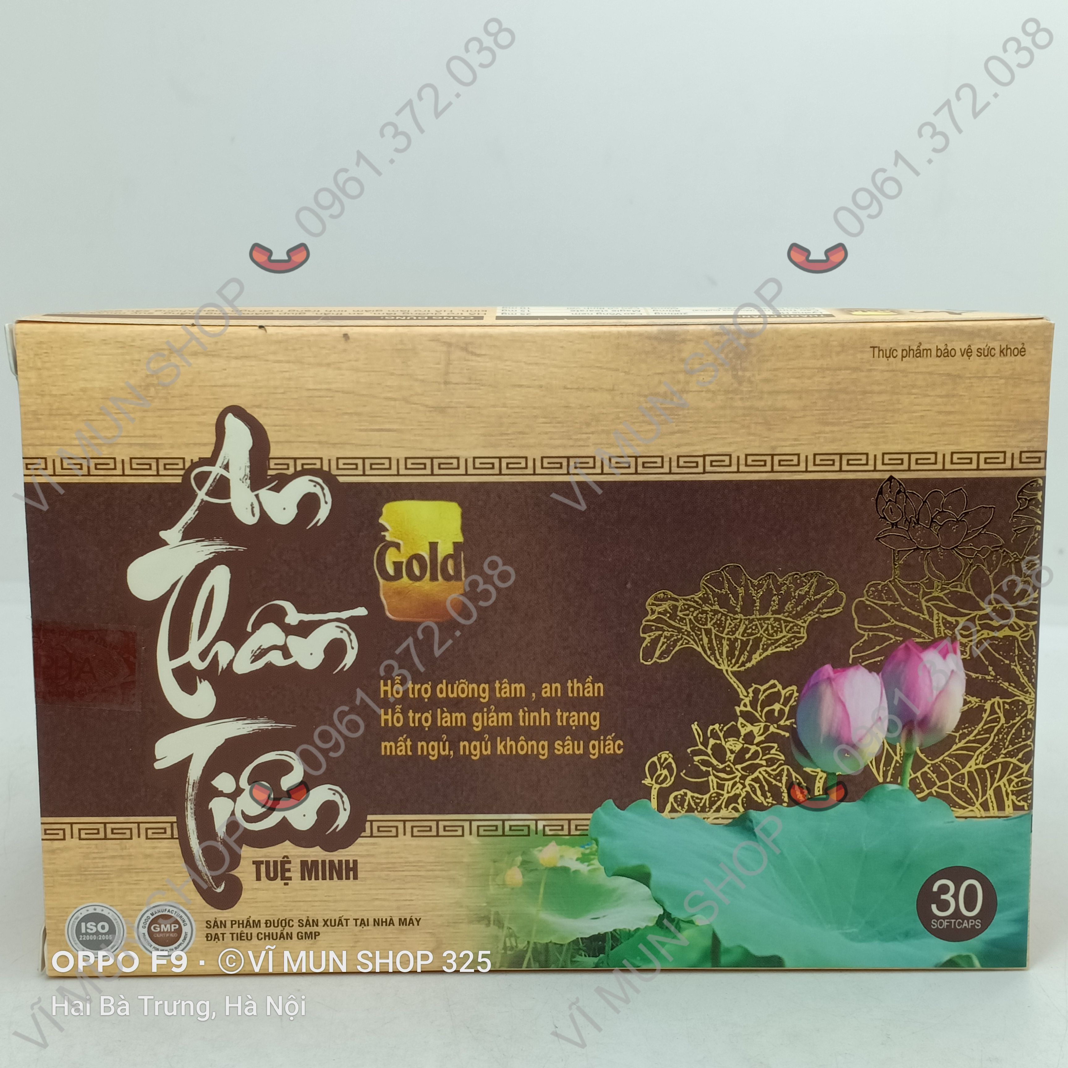 An Thần Tiên Gold Tuệ Minh hộp 30 viên giảm tình trạng mất ngủ, ngủ không sâu giấc