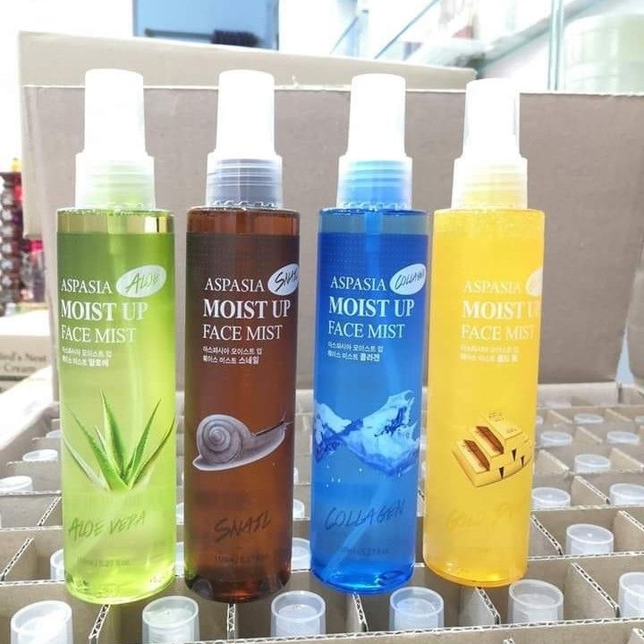 Xịt khoáng aspasia moist up face mist 150ml hàn quốc