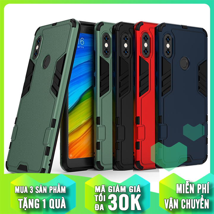Ốp lưng cho Xiaomi Redmi Note 5 - Note 5 Pro - iRON - MAN - Nhựa PC cứng viền dẻo chống sốc VER 2