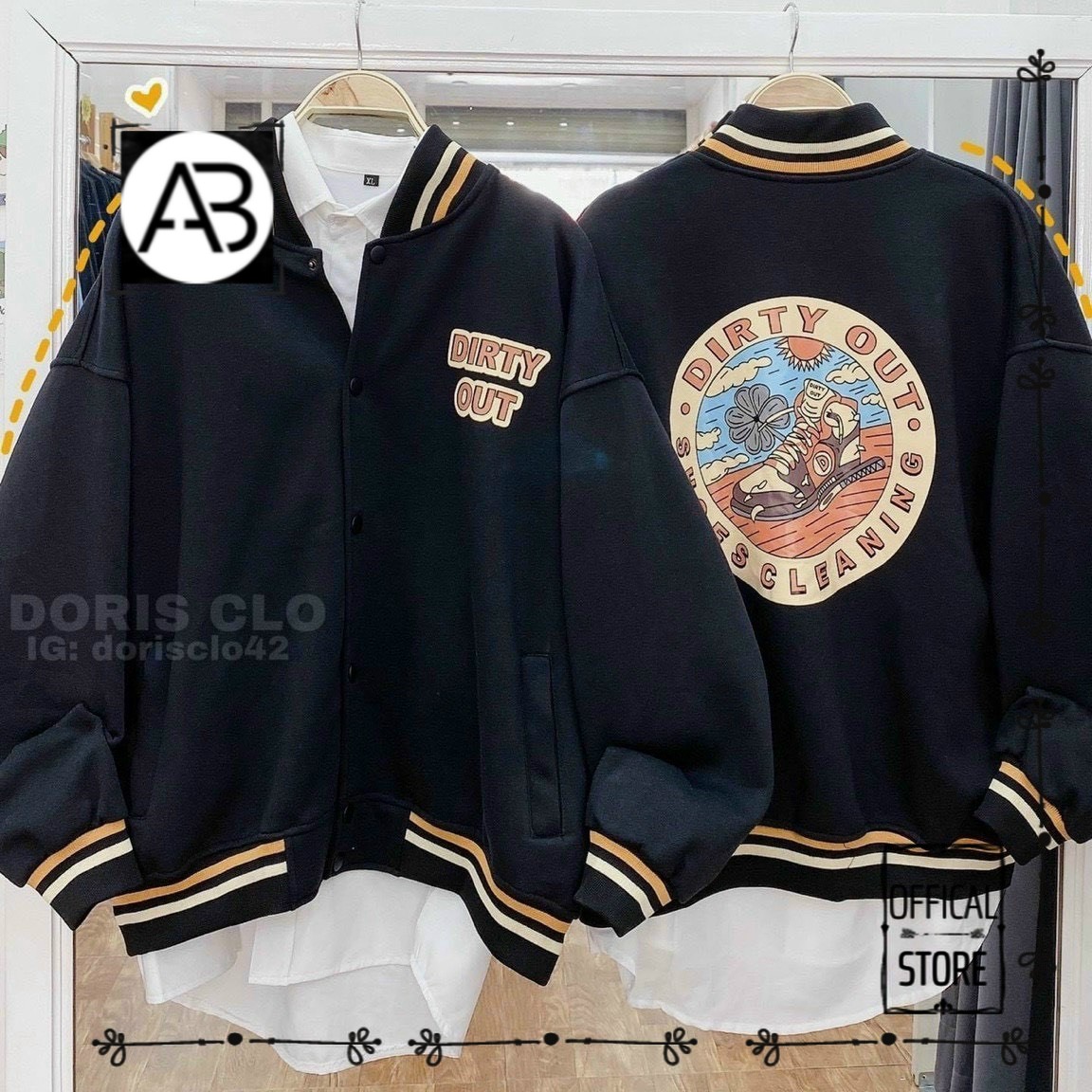 Áo khoác cardigan 'dirty out' nam nữ cực chất tp288
