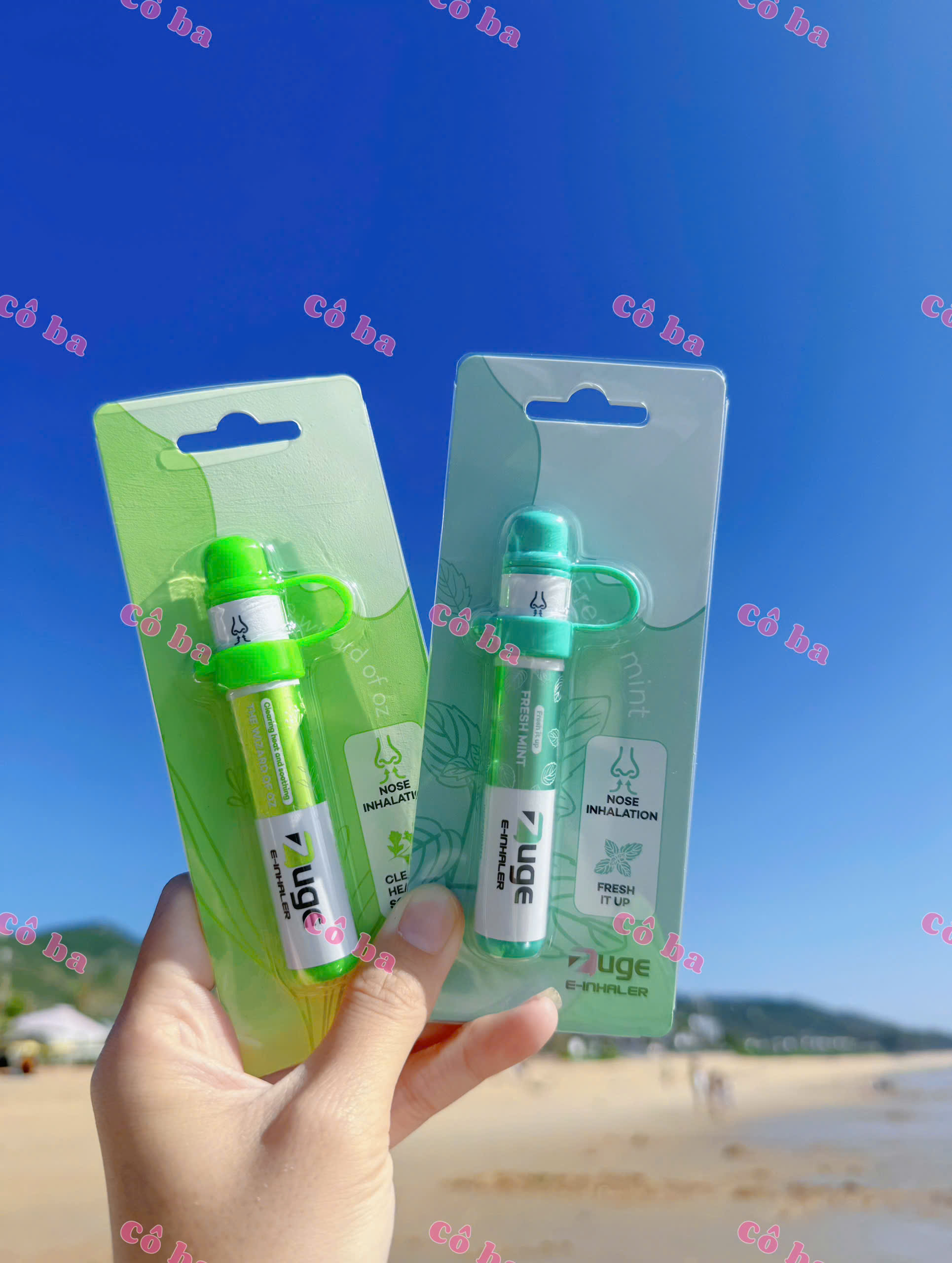 Ống hít mũi ZUGE mát lạnh hương bạc hà và thảo mộc - Giảm nghẹt mũi, cảm giác the mát dễ chịu