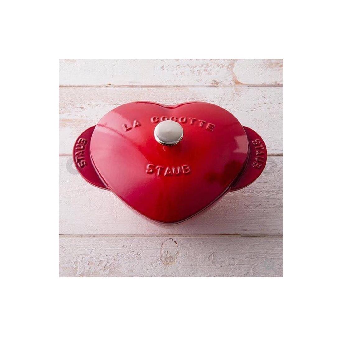 Nồi gang staub hình trái tim, đỏ, 20 cm, 1,75l, 1100006