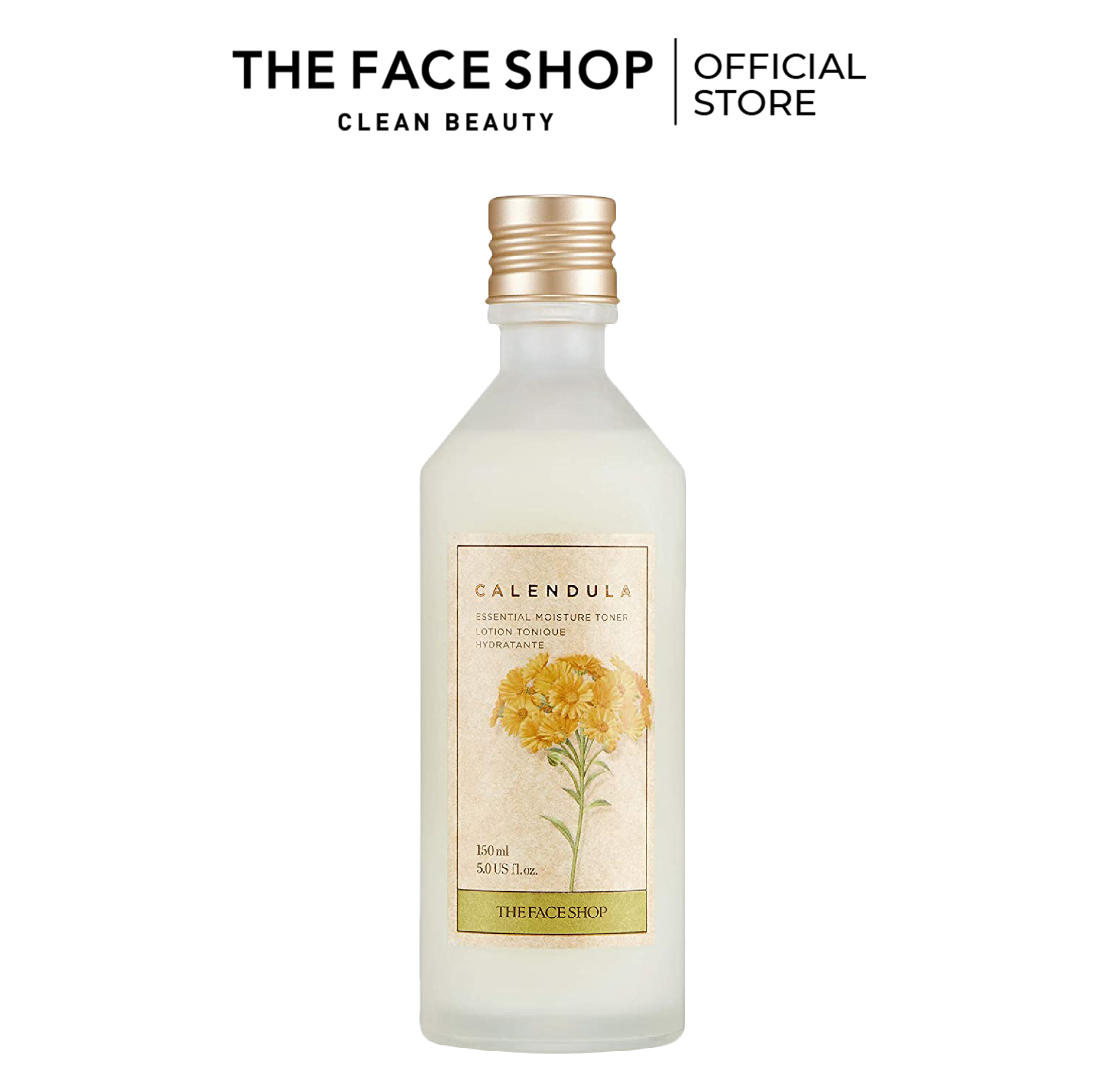 Nước Cân Bằng Làm Dịu Da THEFACESHOP Calendula Essential Moisture Toner 150ml