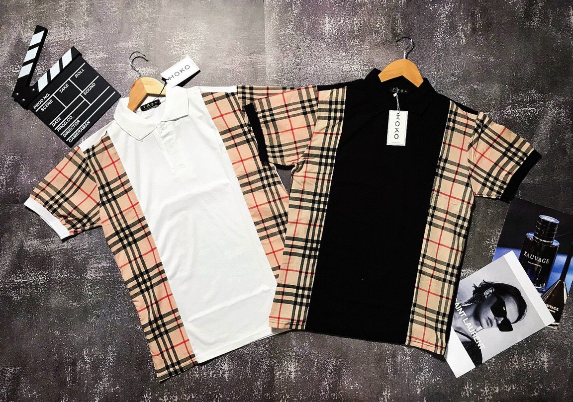 Áo thun nam có cổ phối 2 màu đẹp chất vải cotton co giãn tốt hàng chuẩn shop