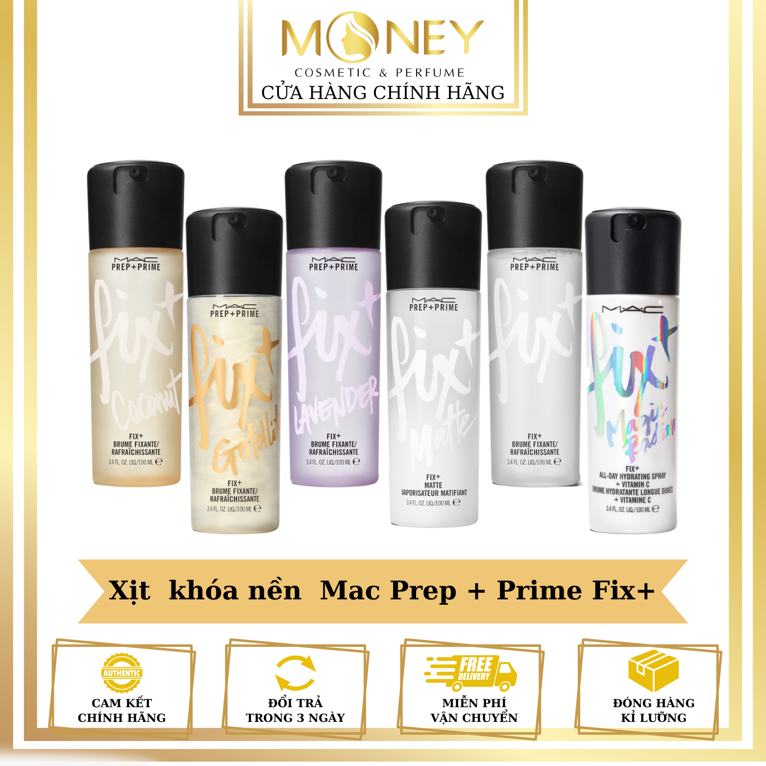 Xịt khoá Make Up Mát Prep  Prime Fix Setting Spray  100ml