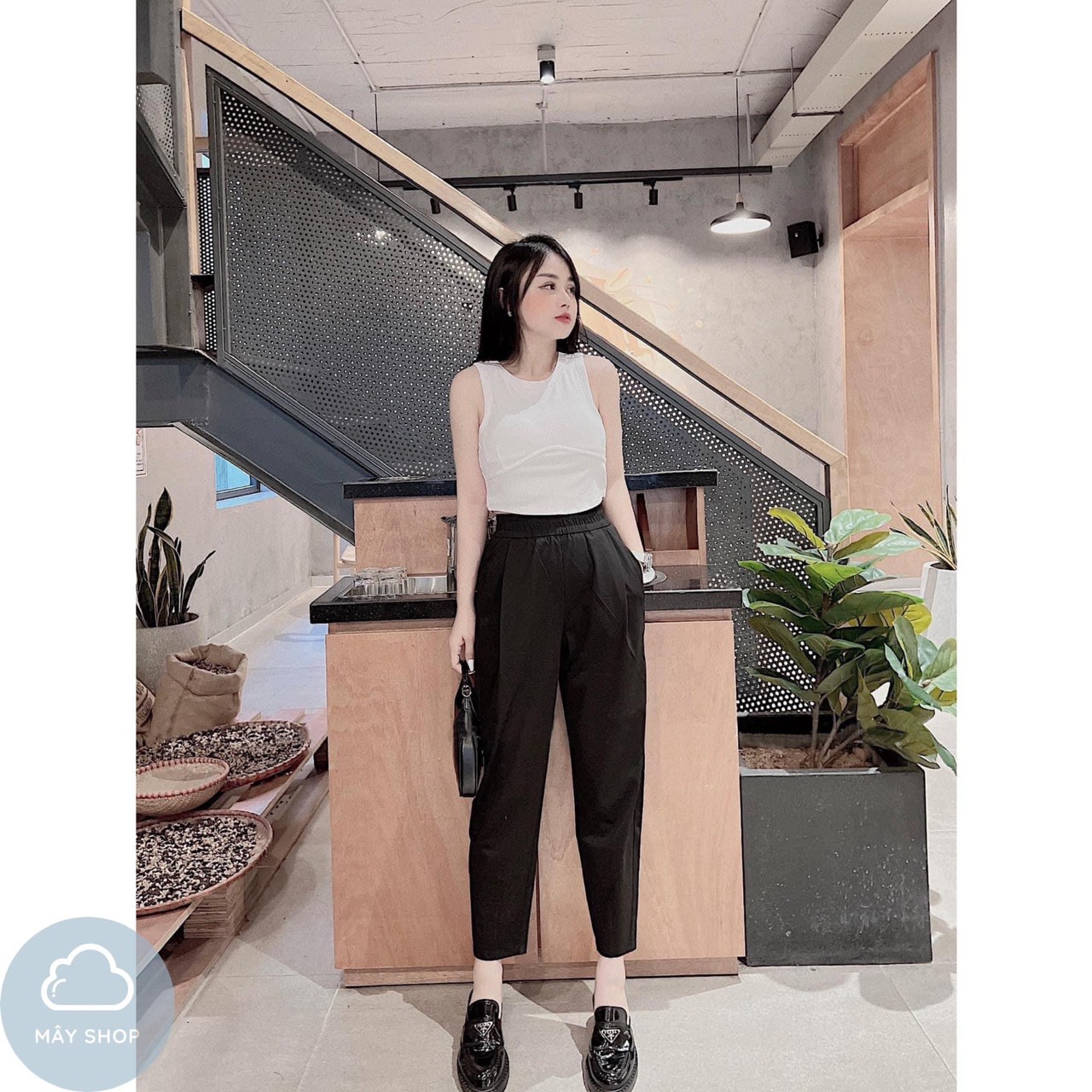 Quần baggy cạp chun