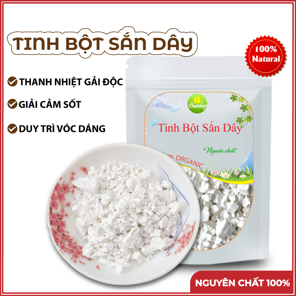 Tinh Bột Sắn Dây Nguyên Chất 100g - thanh nhiệt, mát gan,chống say nắng, làm đẹp da, làm mờ tàn nhan, chống đói, 100% thiên nhiên