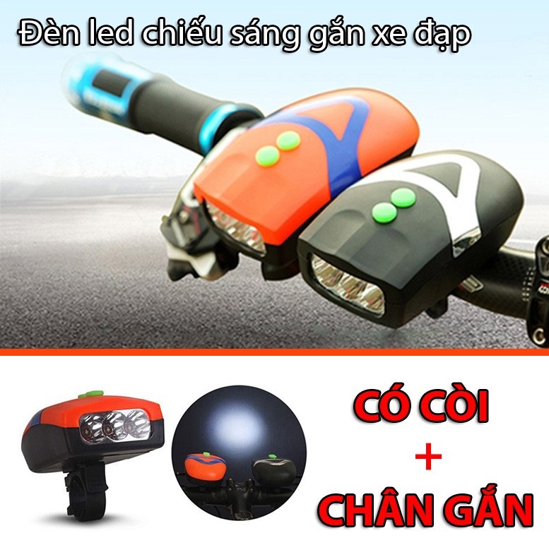 Đèn pin xe đạp kiêm còi báo fy-037 siêu sáng - đèn pin xe đạp - đèn xe đạp