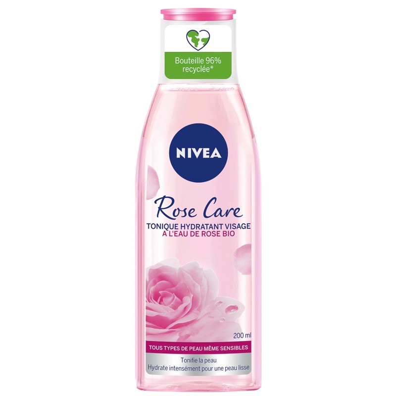 Toner Rose Care Bio Nước Hoa Hồng Nivea Hữu Cơ 200Ml