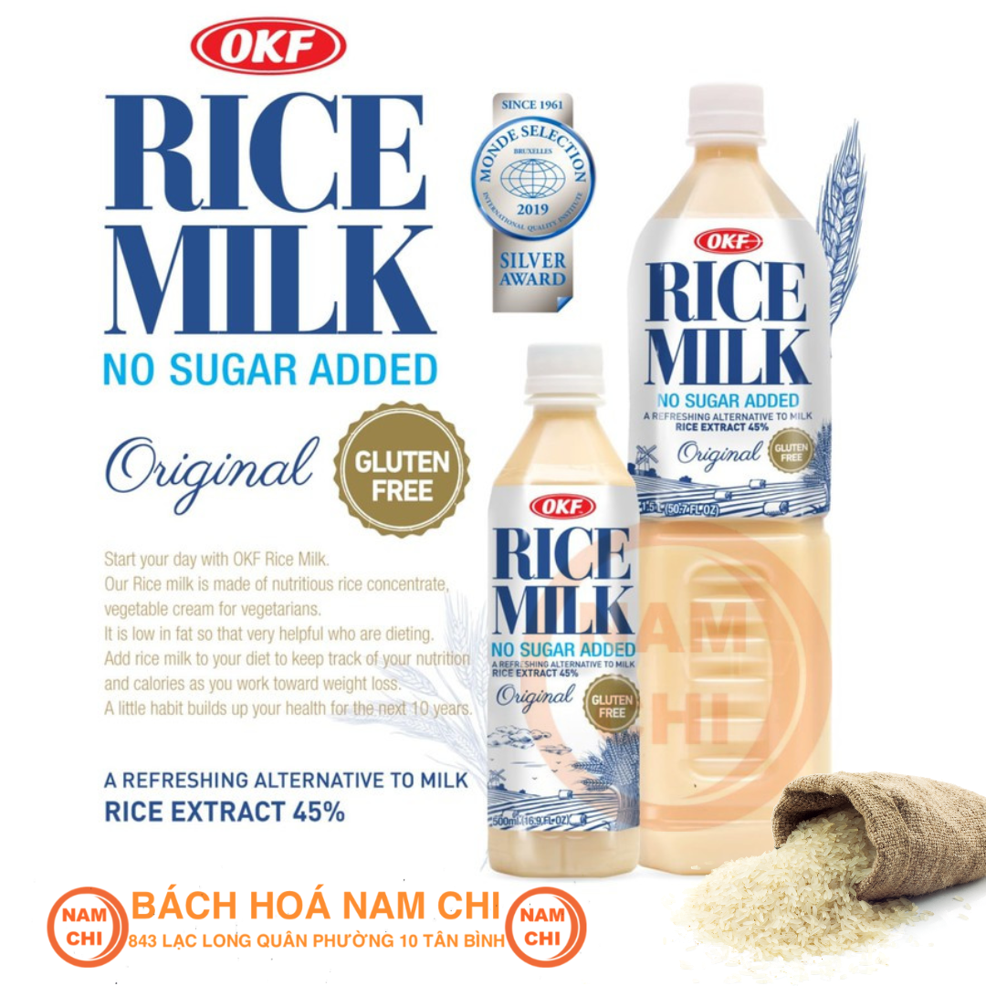 Nước Sữa Gạo Rang Không Đường 500ML 1500ML Thơm Lừng Mùi Gạo - Hàn Quốc