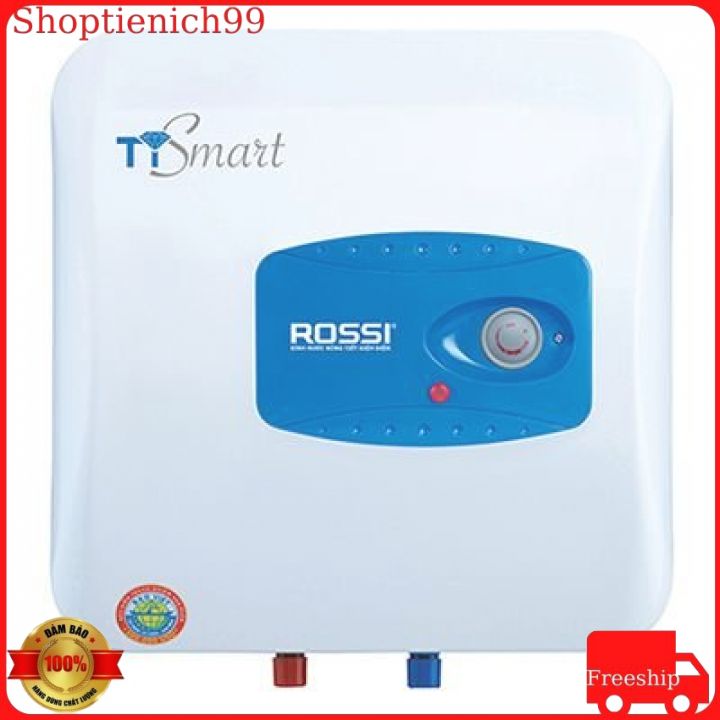 [CHÍNH HÃNG] Bình Nước Nóng Rossi 30 Lít Trángs Kim Cương- Bình 30l Vuông