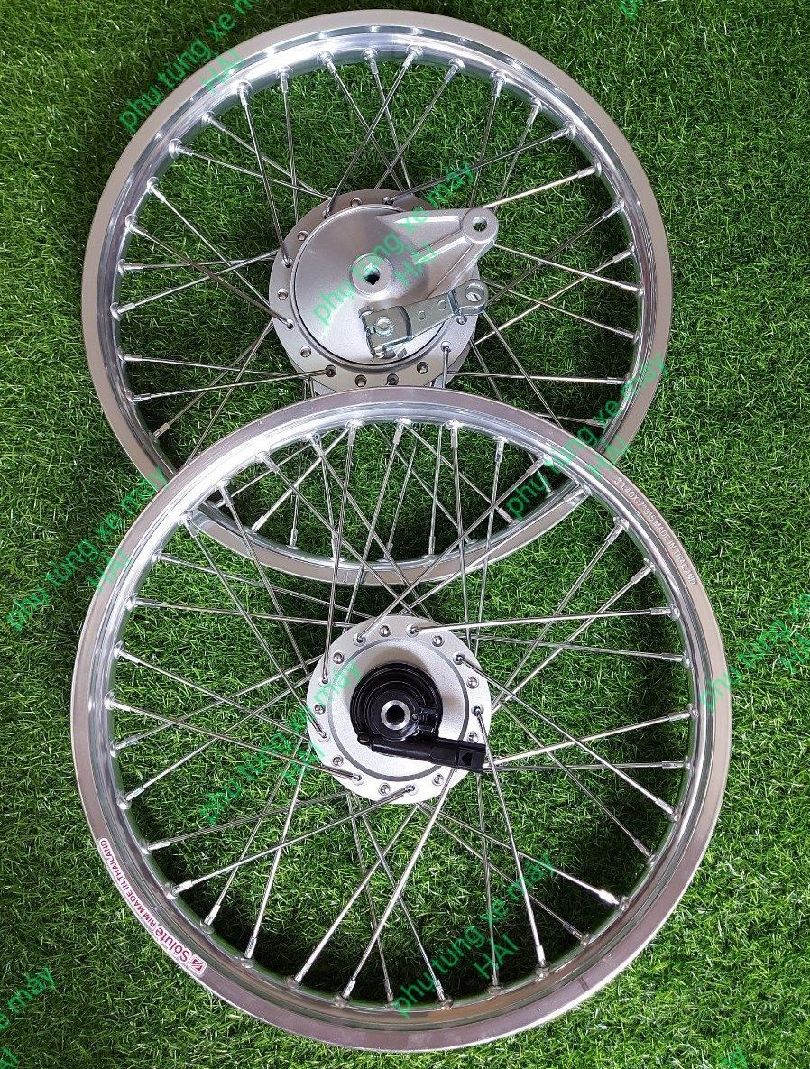 Bánh căm đùm zin theo xe wave s110 căm mạ crom niềng thái 1.4 1.4 lắp các dòng wave future honda như zin không cần chế HTH30 MSP 2064