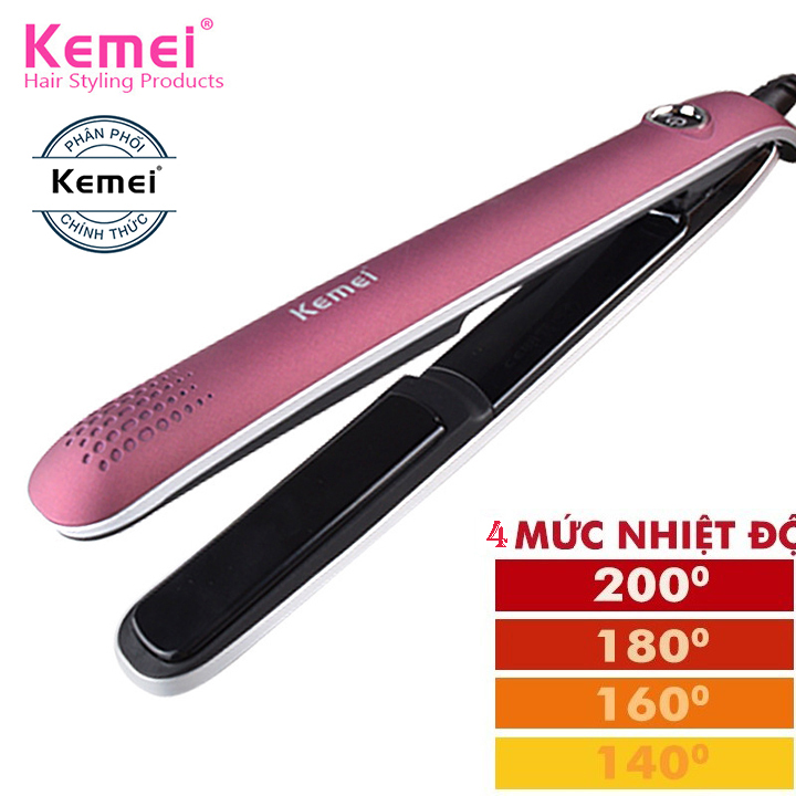 Máy duỗi tóc,uốn tóc 5 mức điều chỉnh nhiệt kemei km-2203