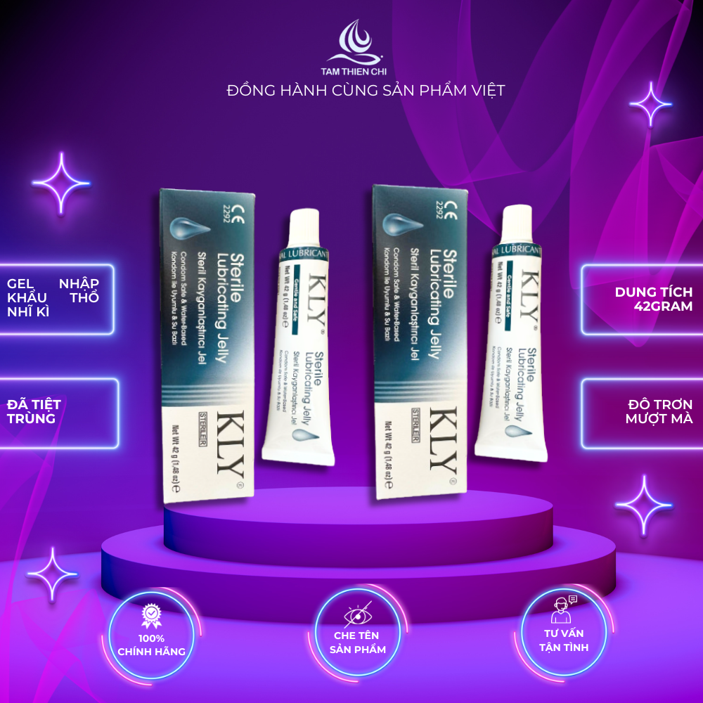 Gel bôi trơn gốc nước KLY Turkuaz Thổ Nhĩ Kỳ bộ 2 tuýp (tuýp 42gr)