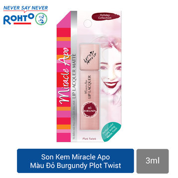 Combo 2 Son Miracle Apo Đỏ Burgundy