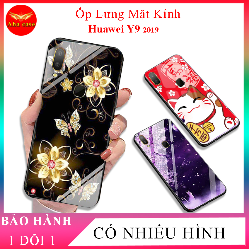 Ốp lưng Huawei Y9 2019 Ốp kính 3D thế hệ MỚI mặt lưng kính KÍNH IN HÌNH chống trầy xước, đẹp, sắc nét siêu sang, Nâng tầm đẳng cấp